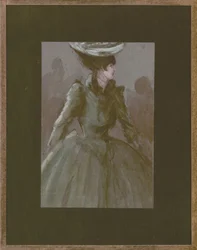 Upperclass Woman with Hat